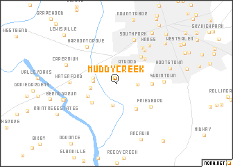 map of Muddy Creek