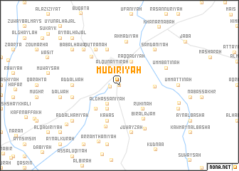 map of Mudīrīyah