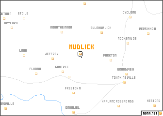 map of Mud Lick