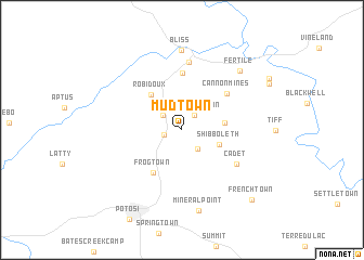 map of Mud Town