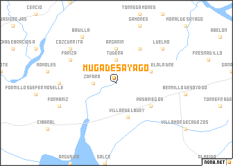 map of Muga de Sayago