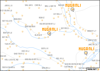 map of Muğanlı