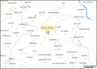 map of Muğanlı