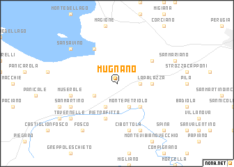 map of Mugnano