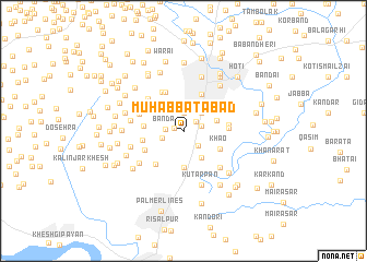 map of Muhabbatābād