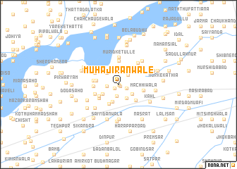 map of Muhājīrānwāle