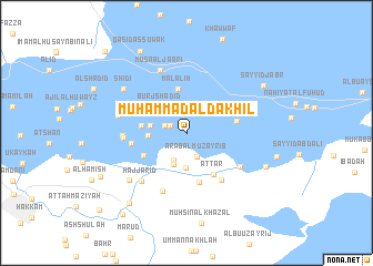 map of Muḩammad Āl Dakhīl
