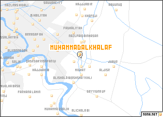 map of Muḩammad al Khalaf