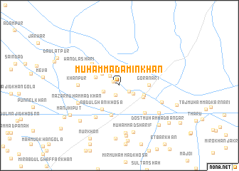 map of Muhammad Amīn Khān