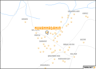 map of Muhammad Amin