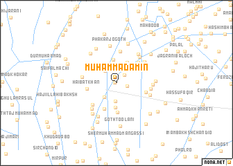 map of Muhammad Amīn