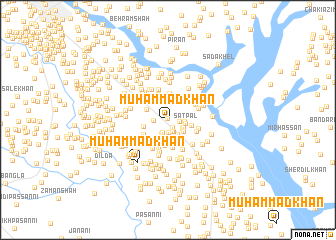 map of Muhammad Khān