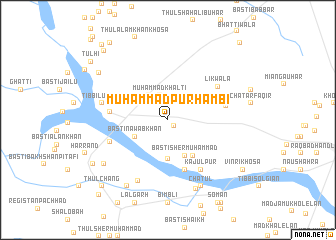 map of Muhammadpur Hāmbi