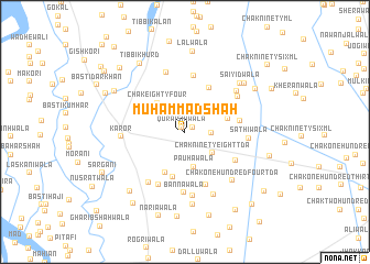 map of Muhammad Shāh