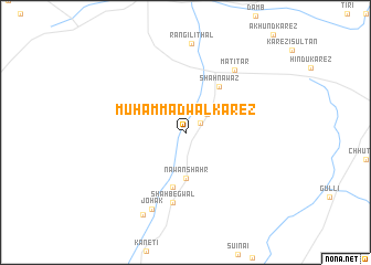 map of Muhammadwal Kārez