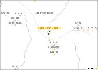map of Muḩarraqah