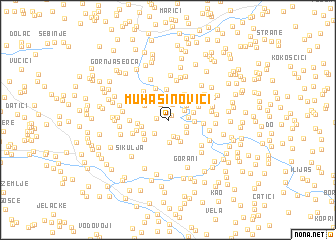map of Muhašinovići