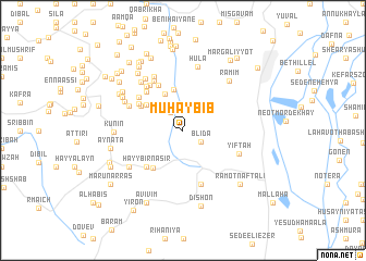 map of Muḩaybīb