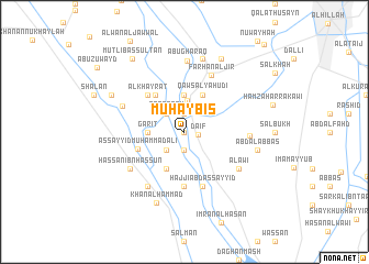 map of Muḩaybis