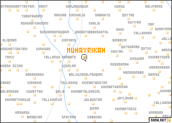 map of Muḩayrikah