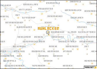 map of Mühlacker
