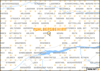map of Mühlberg bei Kirn