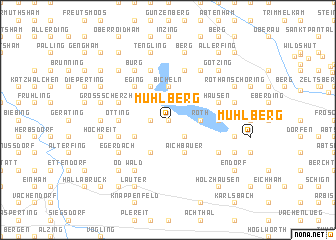 map of Mühlberg