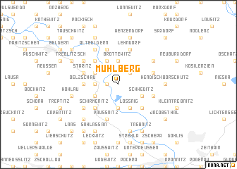 map of Mühlberg