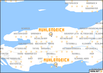 map of Mühlendeich