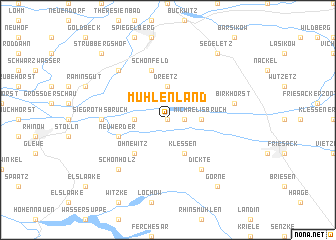 map of Mühlenland