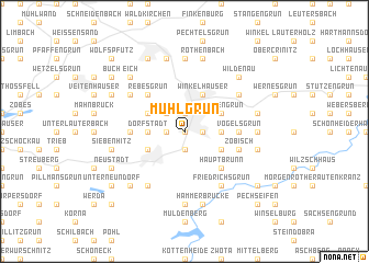 map of Mühlgrün