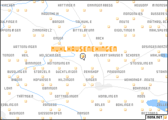 map of Mühlhausen-Ehingen