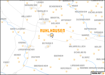 map of Mühlhausen