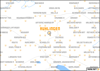 map of Mühlingen