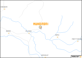 map of Muhoroni