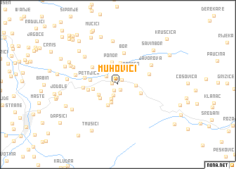 map of Muhovići