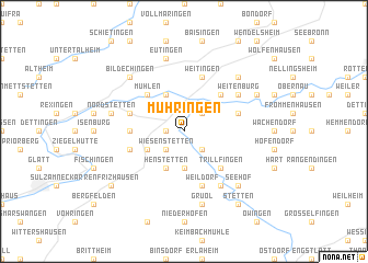 map of Mühringen