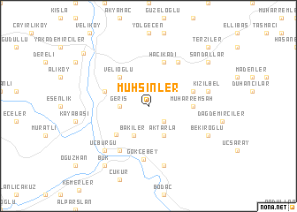map of Muhsinler