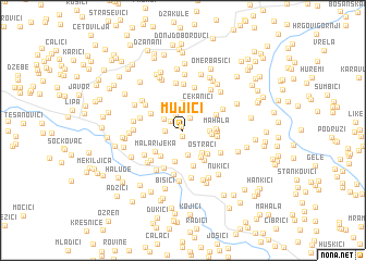 map of Mujići