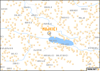 map of Mujkići