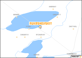 map of Mukashevskiy