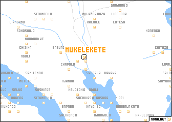 map of Mukelekete