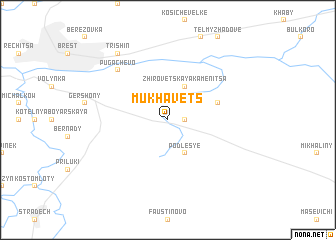 map of Mukhavets
