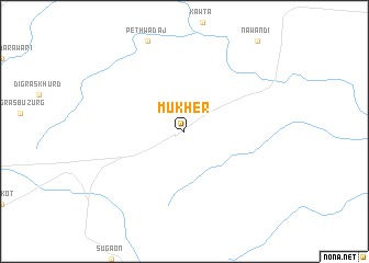 map of Mukher