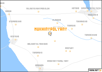 map of Mukhiny Polyany