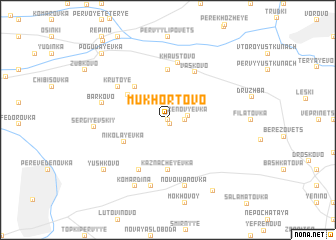 map of Mukhortovo