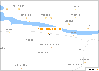 map of Mukhortovo