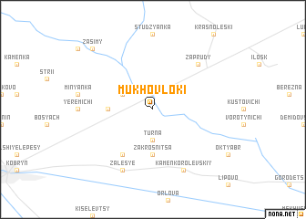 map of Mukhovloki