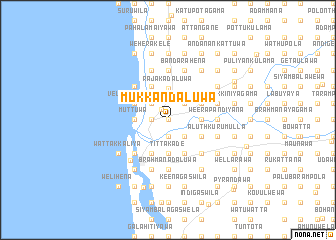 map of Mukkandaluwa