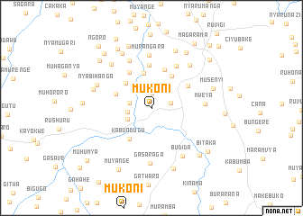 map of Mukoni